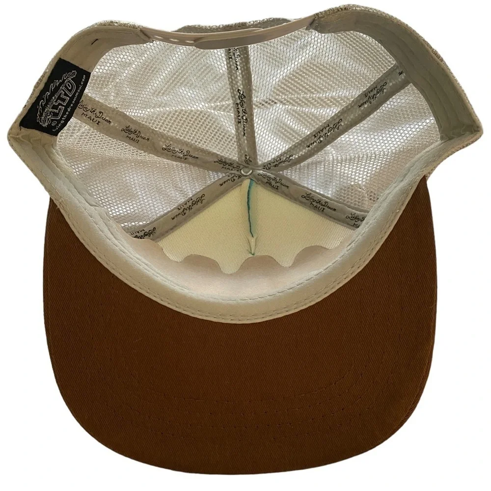 NEW Living the Dream MAUI Snapback Hat Cap w/ Brown Flat Bill Unisex Kid’s Size